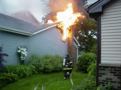 Fire damage restoration